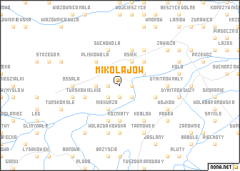 map of Mikołajów