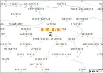 map of Mikolayuv