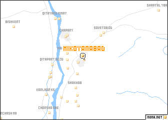 map of Mikoyanabad