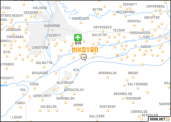 map of Mikoyan