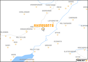 map of Mikrá Sánta