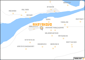 map of Mikryakovo