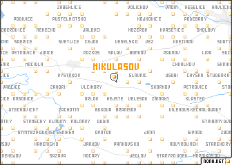 map of Mikulášov