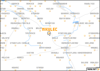 map of Mikuleč