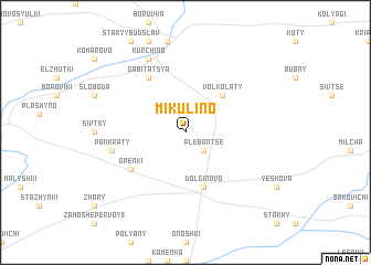 map of Mikulino