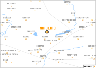 map of Mikulino
