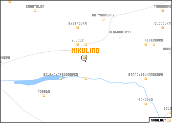 map of Mikulino