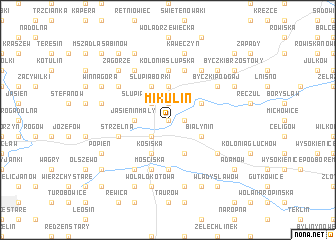 map of Mikulin