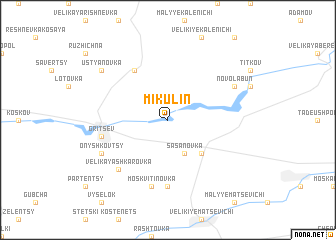 map of Mikulin