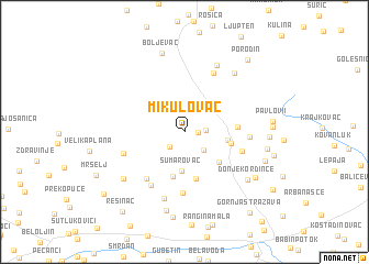 map of Mikulovac