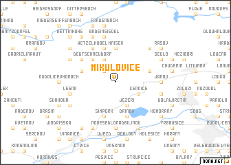 map of Mikulovice