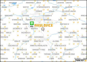 map of Mikulovice