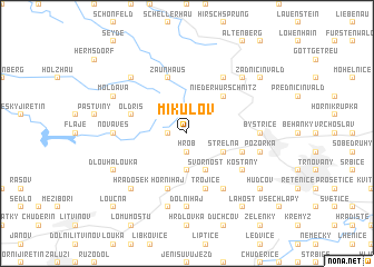 map of Mikulov