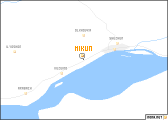 map of Mikun\