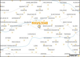 map of Mikuszewo