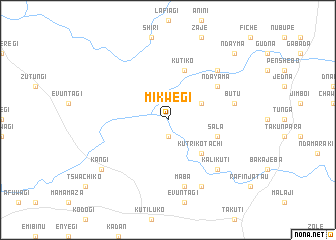 map of Mikwegi