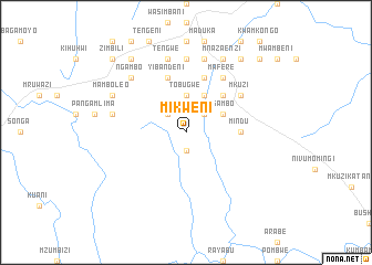 map of Mikweni