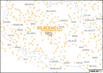 map of Milačevići