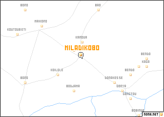 map of Miladi Kobo