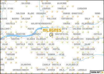 map of Milagres