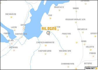 map of Milagre