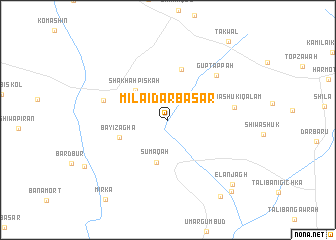 map of Mila-i Dārbasar