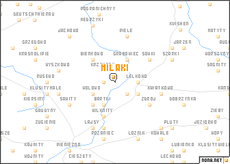 map of Miłaki