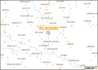 map of Milakovac