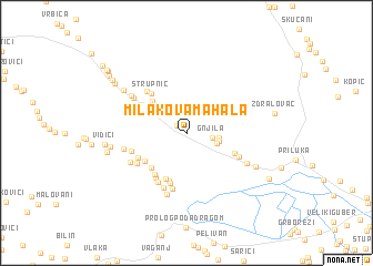 map of Milakova Mahala