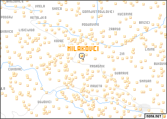 map of Milakovci