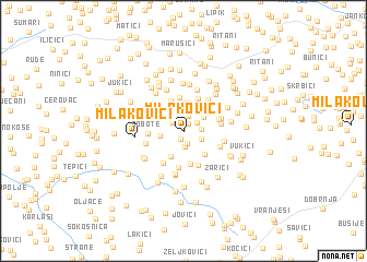 map of Milakovići