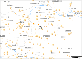 map of Milakovići