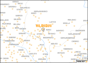 map of Milakovi°i