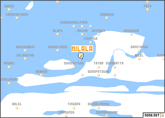 map of Milala