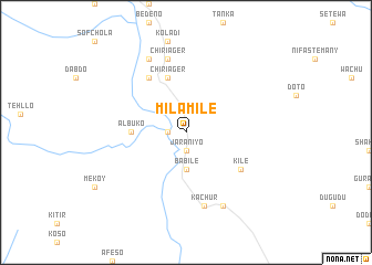 map of Mīlamīlē