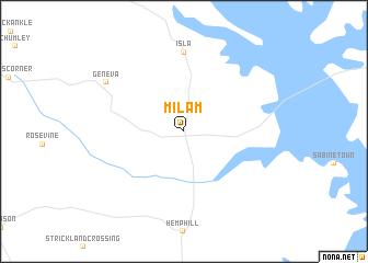 map of Milam