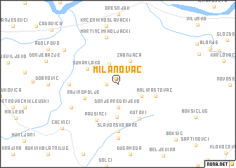 map of Milanovac