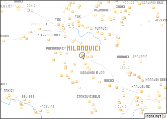 map of Milanovići