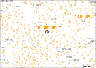 map of Milanovići