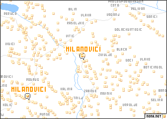 map of Milanovići