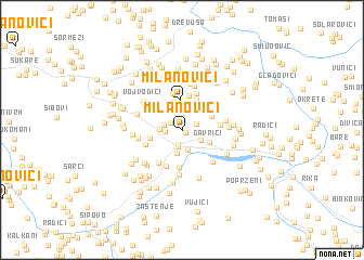 map of Milanovići