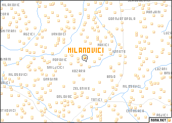 map of Milanovići