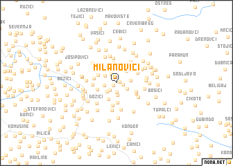 map of Milanovići