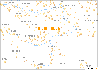 map of Milan Polje