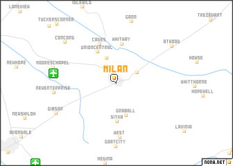 map of Milan