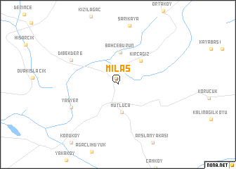 map of Milas