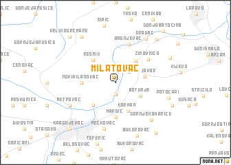 map of Milatovac