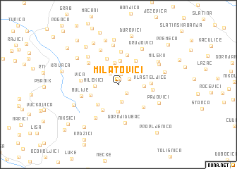 map of Milatovići