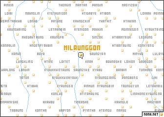 map of Milaunggon