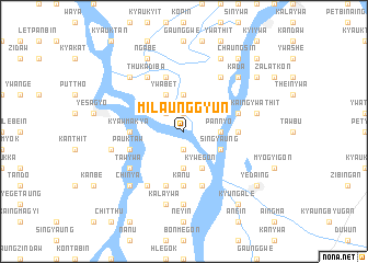 map of Milaunggyun